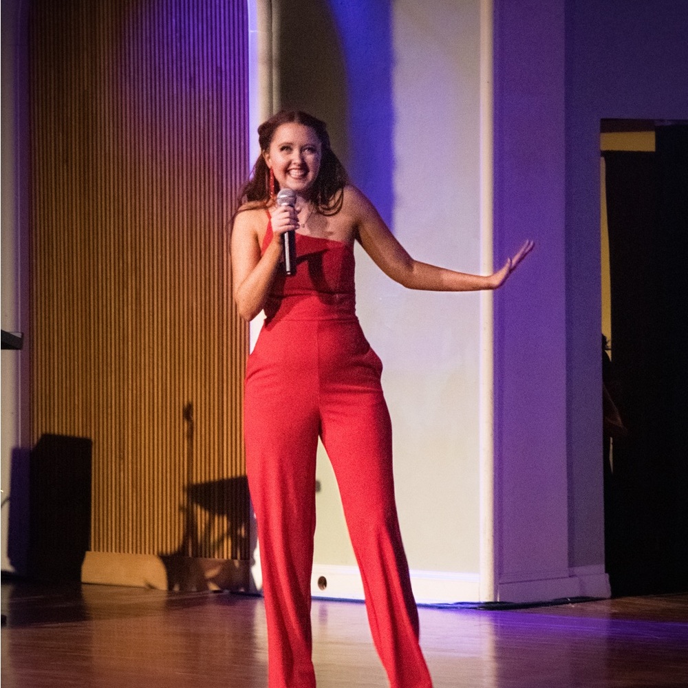 Elegant Red Jumpsuit for Women